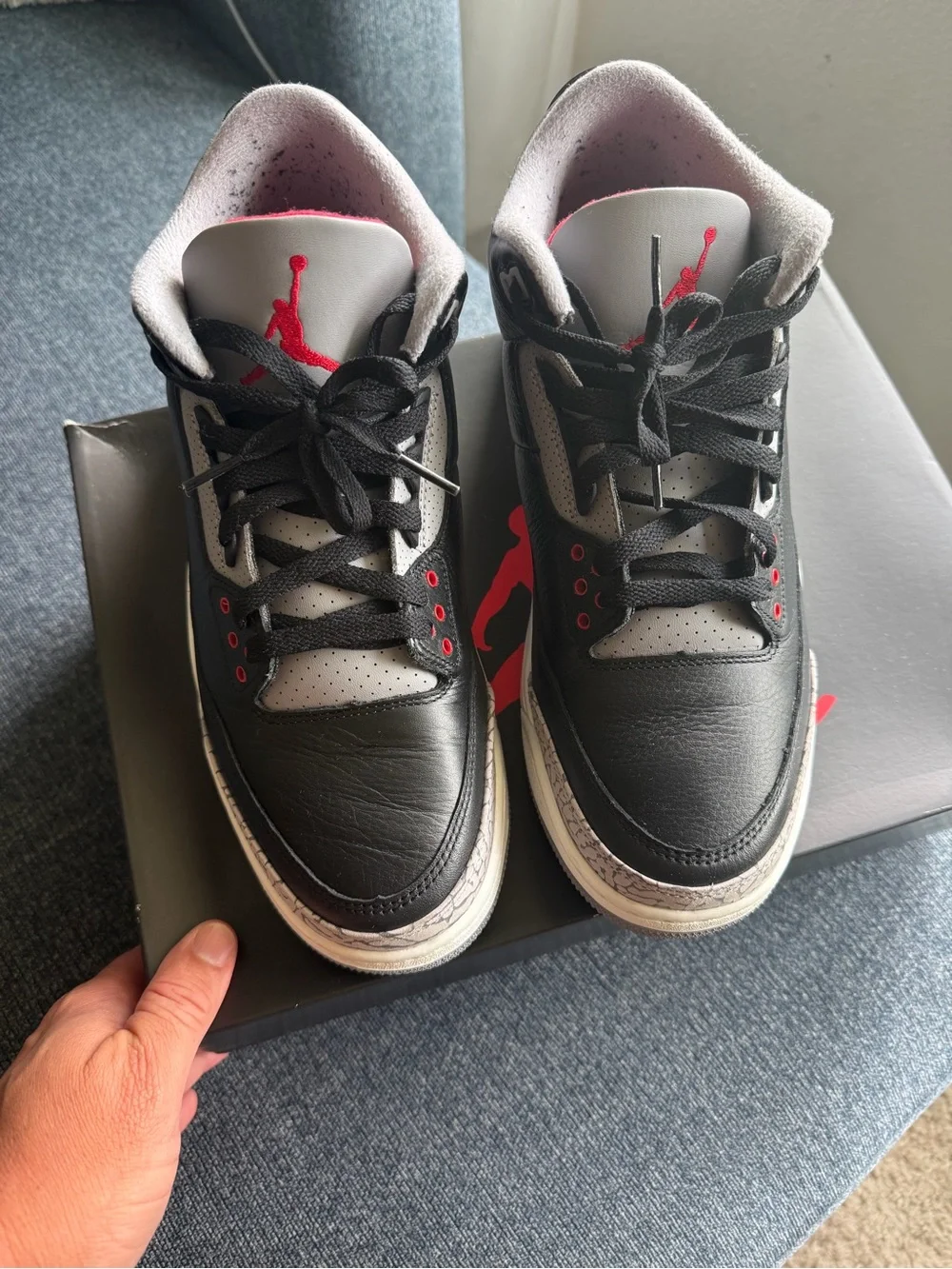Jordan 3’s- Men Black Cement